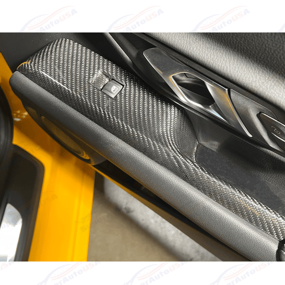 For 2020-Up Toyota Supra Carbon Fiber Side Door Panel Cover