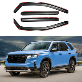 Fits 2023-2026 Honda Pilot In-Channel Window Visors Rain Sun Guards