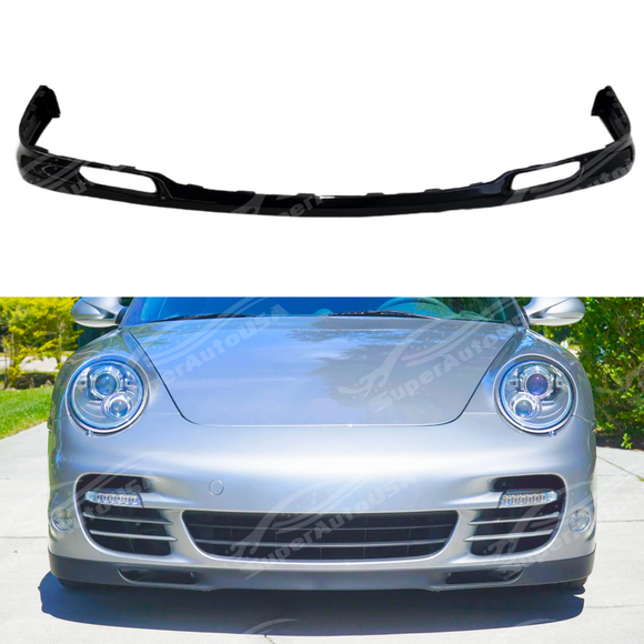 OE-style front lower spoiler lip on a 2007 Porsche 911 997 turbo