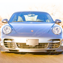 Full front view of a 2008 Porsche 911 997 turbo S with new front lip