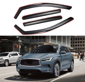 In-Channel Window Visor Sun Rain Guard For Infiniti QX50 19-24