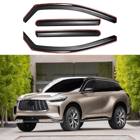 Fits 2022-24 Infiniti QX60 In-Channel Window Visor Rain Guard Wind Deflector