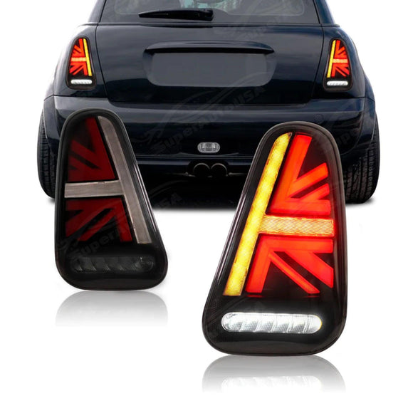 Fits 2001-2006 Mini Cooper R50 R53 LED Tail Light E-Mark Sequential Assembly