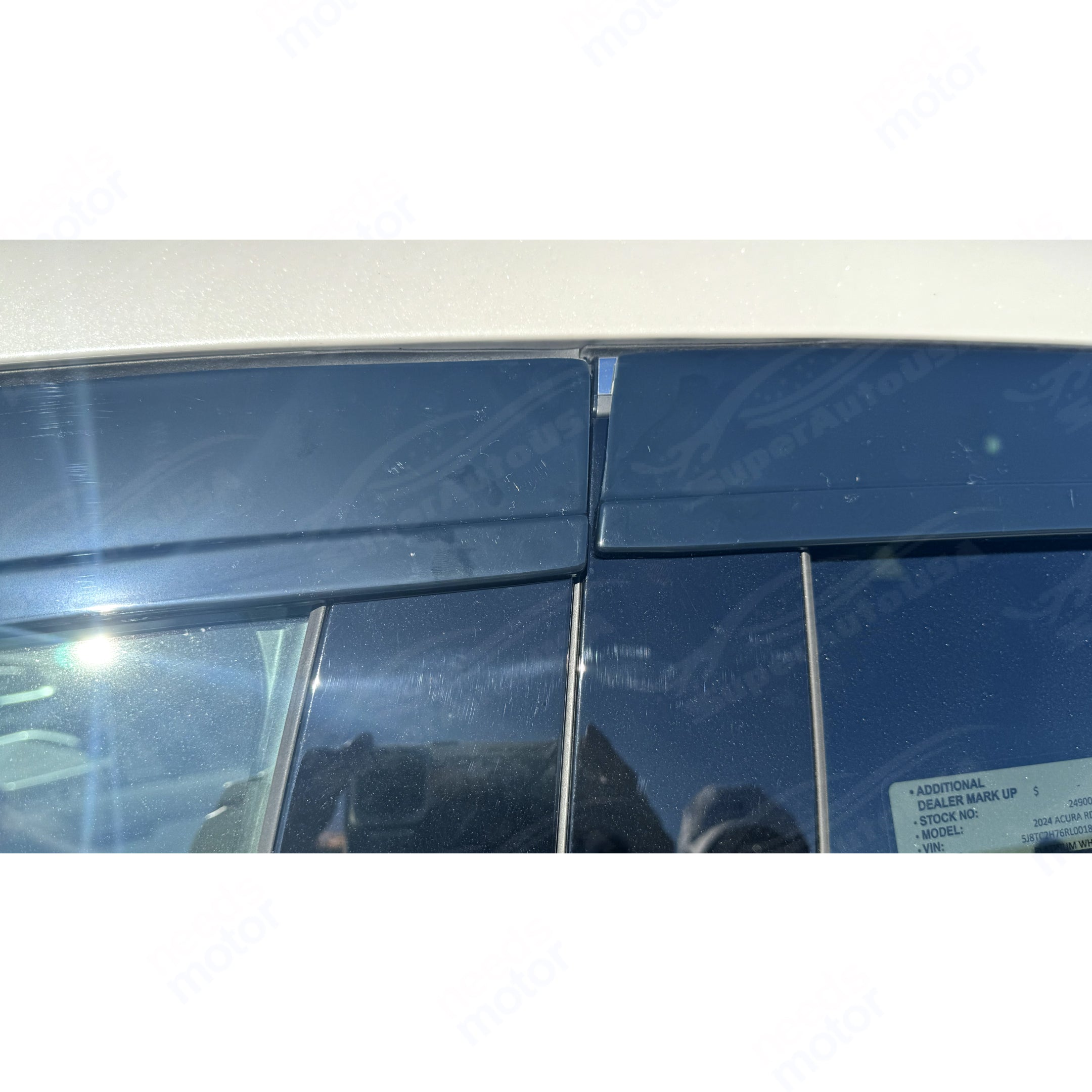 Fit 2019-2024 Acura RDX Window Vent Visors Rain Sun Wind Guards Shade Deflectors