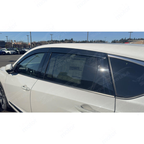 Fit 2019-2024 Acura RDX Window Vent Visors Rain Sun Wind Guards Shade Deflectors