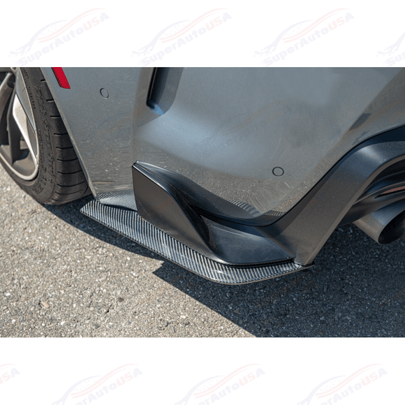 Fits 2020-Up Toyota Supra A90 Artisan Spirit Carbon Fiber Rear Apron Corner Lip