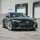 2019-2026 Audi RS6 Avant / RS7 C8 - Dry Carbon Fiber Front Grille Trim-7