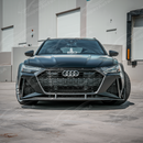 2019-2026 Audi RS6 Avant / RS7 C8 - Dry Carbon Fiber Front Grille Trim-8