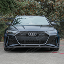 2019-2026 Audi RS6 Avant / RS7 C8 - Dry Carbon Fiber Front Grille Trim-5