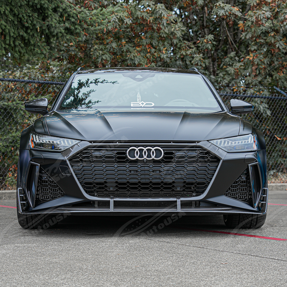 2019-2026 Audi RS6 Avant / RS7 C8 - Dry Carbon Fiber Front Grille Trim