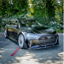 2019-2026 Audi RS6 Avant / RS7 C8 - Dry Carbon Fiber Front Grille Trim-6
