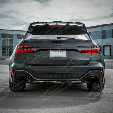 2019-2026 Audi RS6 Avant C8 - Dry Carbon Fiber Roof Spoiler Wing w/ Hatch Garnish