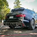 2019-2026 Audi RS6 Avant / RS7 C8 - Dry Carbon Fiber Rear Diffuser w/ Corner Spats-1