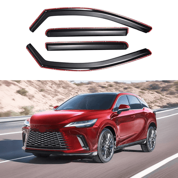 Para Lexus RX350 2023-2025, viseras para ventanas con ventilación en el canal, protectores contra la lluvia, el sol y el viento, deflectores de sombra 