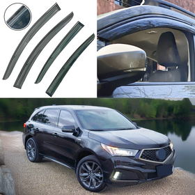 Carbon fiber print window visors for Acura MDX Technology Package 2014-2020 by SuperAutoUSA.
