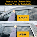 Fit 2019-2024 Ram 1500 OE Style Vent Window Visors Rain Sun Wind Guards Shade Deflectors-2