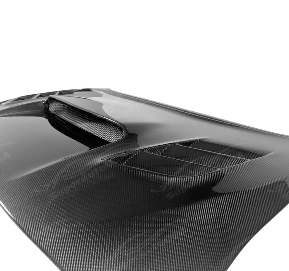 Real Carbon Fiber Front Engine Vented Bonnet Hood for 2020 Subaru WRX VA Chassis