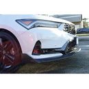 Carbon fiber lower bumper splitter for Acura Integra 2025 by SuperAutoUSA.

