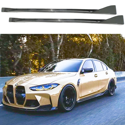 Fits BMW M3 Competition Sedan 2021-2025 side skirt splitter by SuperAutoUSA.
