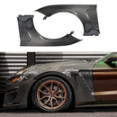 Carbon fiber wide fenders for 2016 Ford Mustang GT350 style by SuperAutoUSA.
