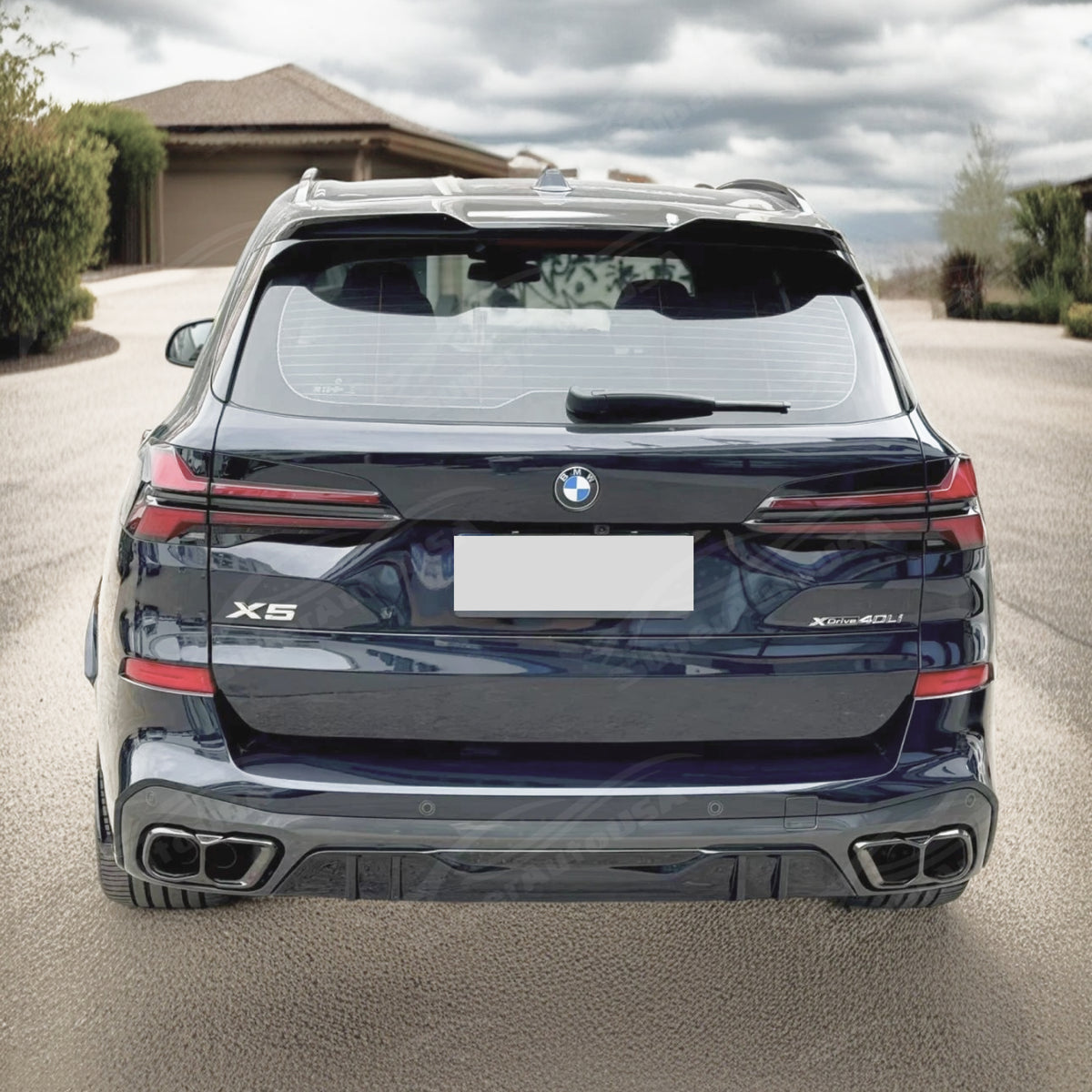 Fits 2019-2025 BMW X5 Rear Diffuser Bumper lip Spoiler Body Splitter ...