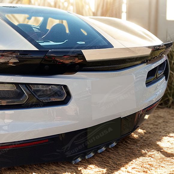 Upgrade your 2018 C7 Corvette with a carbon fiber print spoiler

