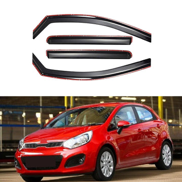 2012 Rio Hatchback in-channel vent window visors rain sun wind guards shade deflectors