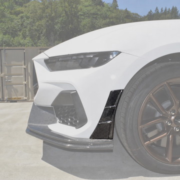 2024-2026 Mustang S650 - Front Bumper Aero Canards - Carbon Fiber