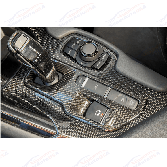 For 2020-Up Toyota Supra Carbon Fiber Center Gear Shift Box Cover