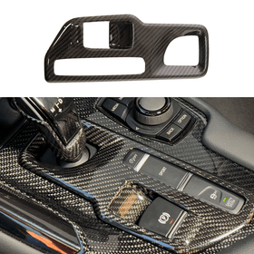 For 2020-Up Toyota Supra Carbon Fiber Center Gear Shift Box Cover
