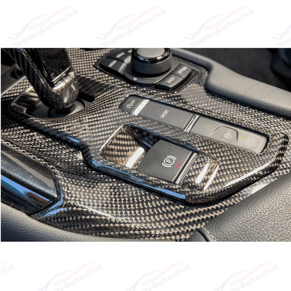 For 2020-Up Toyota Supra Carbon Fiber Center Gear Shift Box Cover