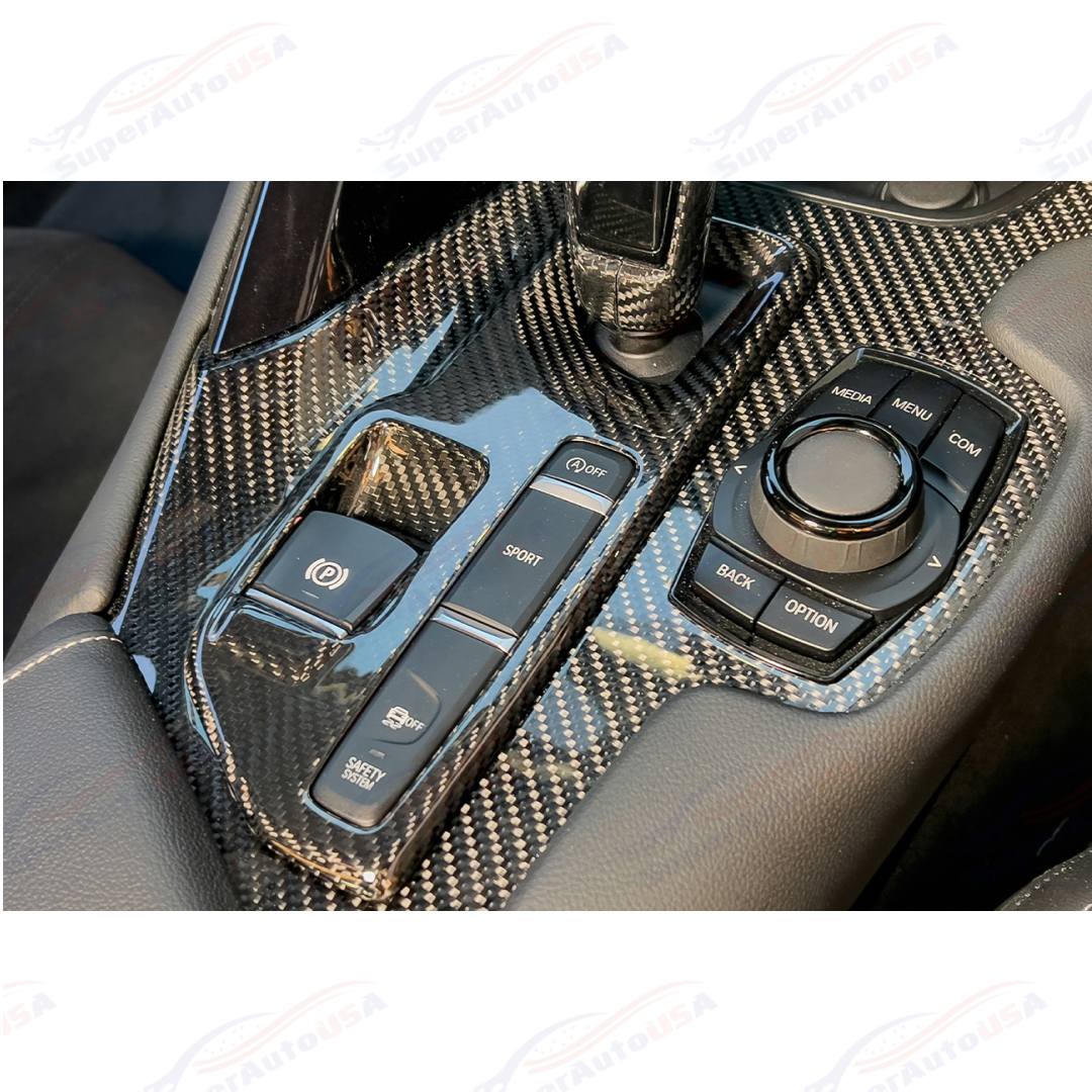 For 2020-Up Toyota Supra Carbon Fiber Center Gear Shift Box Cover