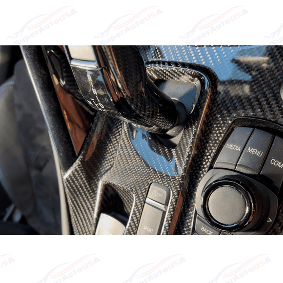 For 2020-Up Toyota Supra Carbon Fiber Center Gear Shift Box Cover