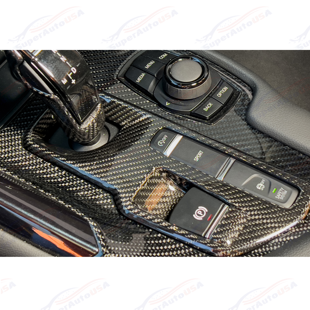 For 2020-Up Toyota Supra Carbon Fiber Center Gear Shift Box Cover