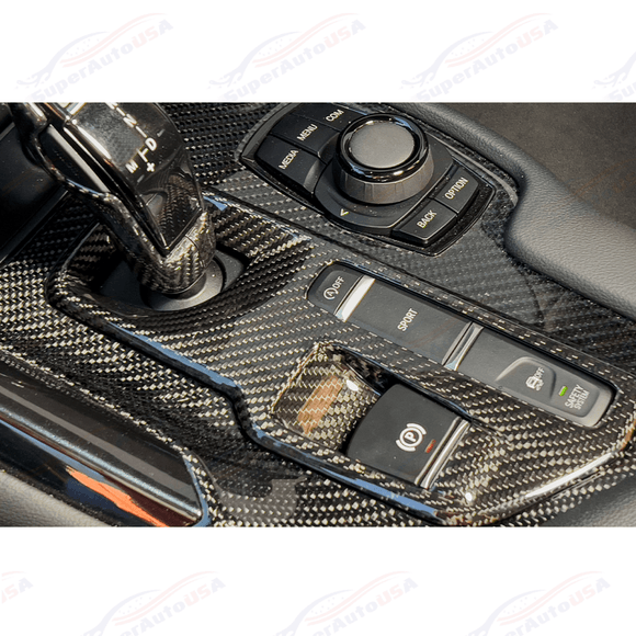 For 2020-Up Toyota Supra Carbon Fiber Center Gear Shift Box Cover