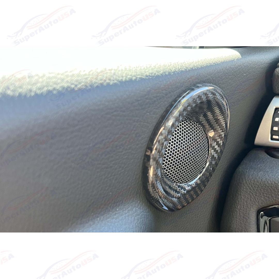 Fits 2020-Up Toyota Supra Carbon Fiber Inner Door Speaker Cover-10