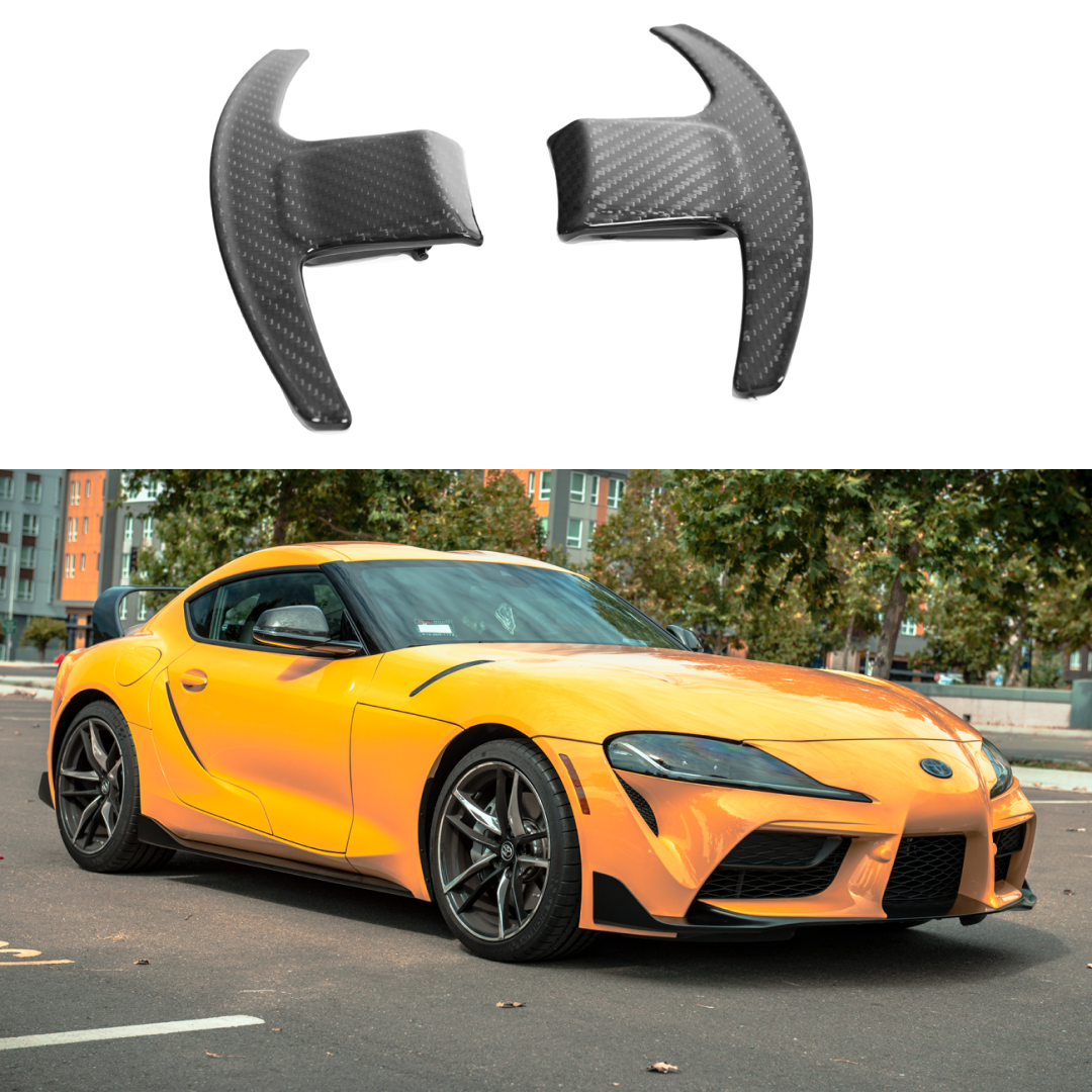 Fits 2020-Up Toyota Supra A90 Carbon Fiber Paddle Shifter Cover