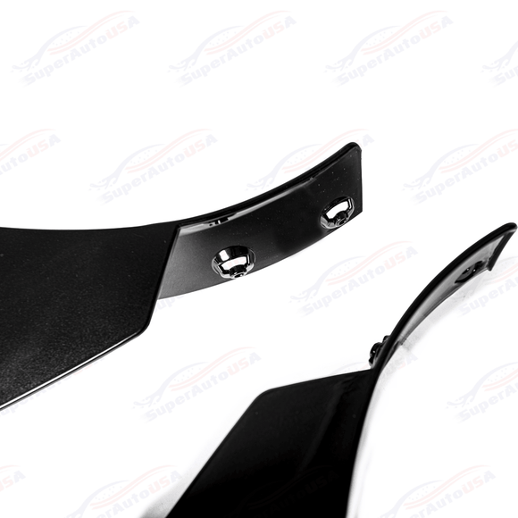 Fits 2014-2019 Corvette C7 Stage 3.5 ZR1 Style Carbon Flash Black Front Side Winglets