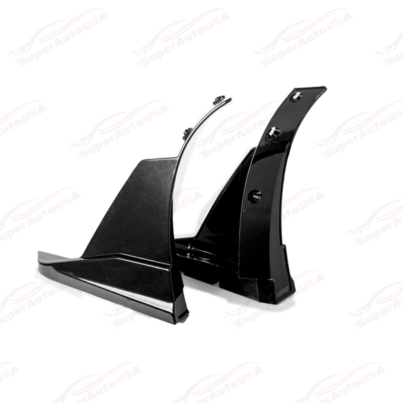 Fits 2014-2019 Corvette C7 Stage 3.5 ZR1 Style Carbon Flash Black Front Side Winglets