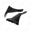 Fits 2014-2019 Corvette C7 Stage 3.5 ZR1 Style Carbon Flash Black Front Side Winglets-3