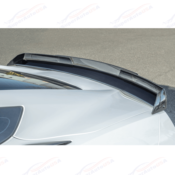 Fits Chevrolet Corvette C7 Dark Tinted Wick Bill Rear Spoiler Extension