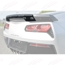 Fits Chevrolet Corvette C7 Dark Tinted Wick Bill Rear Spoiler Extension-4