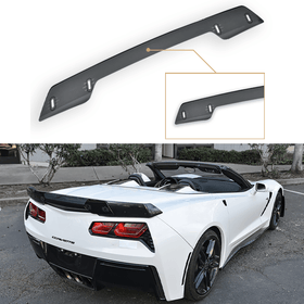 Fits Chevrolet Corvette C7 Dark Tinted Wick Bill Rear Spoiler Extension