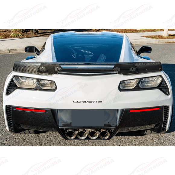 Fits Chevrolet Corvette C7 Light Tinted Wick Bill Rear Spoiler Extension
