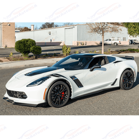 Fits Chevrolet Corvette C7 Light Tinted Wick Bill Rear Spoiler Extension