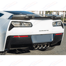 Fits Chevrolet Corvette C7 Light Tinted Wick Bill Rear Spoiler Extension-7