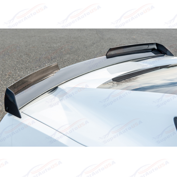 Fits Chevrolet Corvette C7 Carbon Fiber Rear Spoiler SIde Winglets