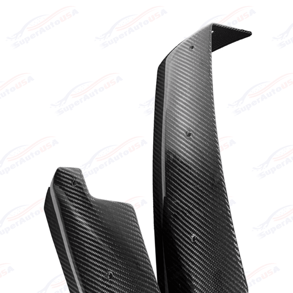 Fits Chevrolet Corvette C7 Carbon Fiber Rear Spoiler SIde Winglets
