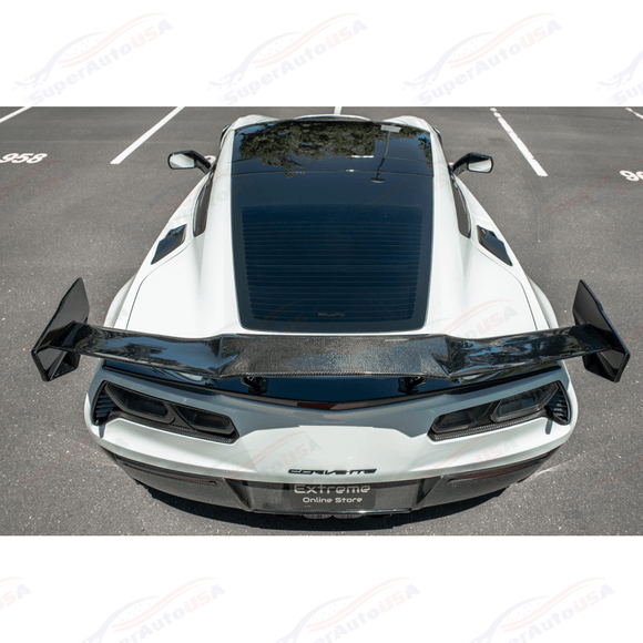 Fits 2014-2019 Corvette C7 ZR1 ZTK Style Rear High Spoiler Wing