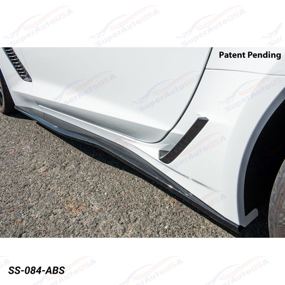 Se adapta a la extensión del panel basculante de faldones laterales estilo Z06 de Corvette C7 2014-19